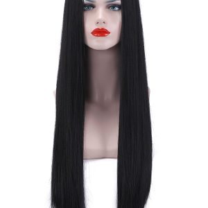 Demi-Wig Natural Hair U Part Dark Brown Straight 2