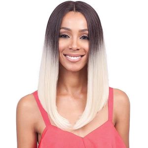 Ombre Natural Black/ White Wig