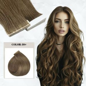 Invisible Tape Extensions #10 Natural Dark Blonde