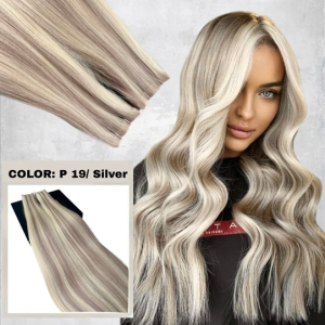 Invisible Tape Extensions Balayage #19/Silver